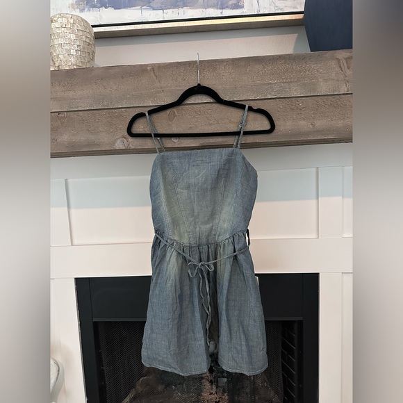 New Pam Anderson Re/Done Redone Mini Jean Denim Chambray Dress XS - $395 - Picture 4 of 4